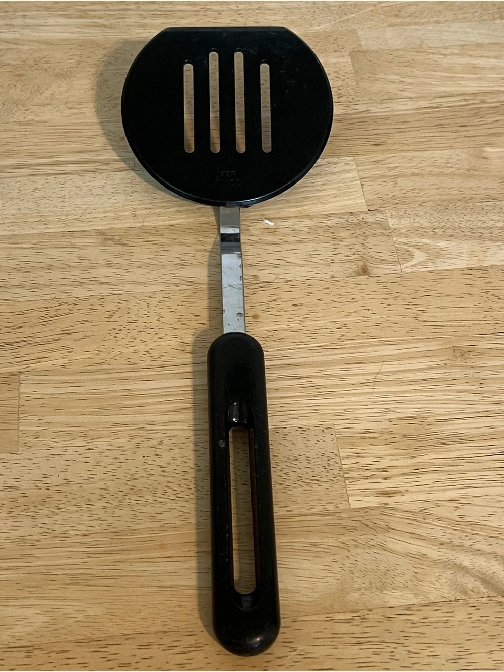 Vintage Bonny Nylon Spatula Black Slotted Kitchen USA Pancake Flipper